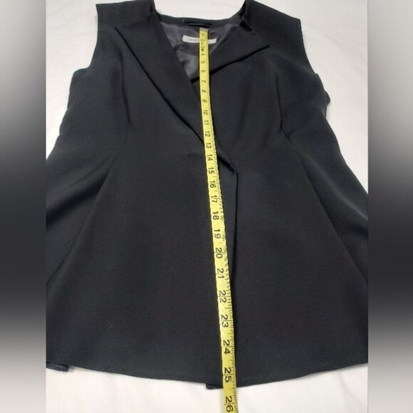 Sportmax Viscose Blend Black Double Breasted Peplum Blazer Vest 12 - Picture 12 of 16